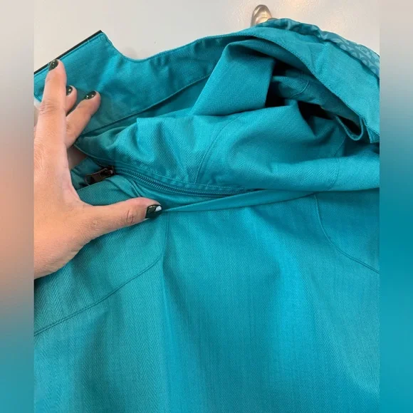 Women’s Liquid Freerider 8000 MM Waterproof Teal Hooded Ski Snowboard Jacket - Picture 6 of 12